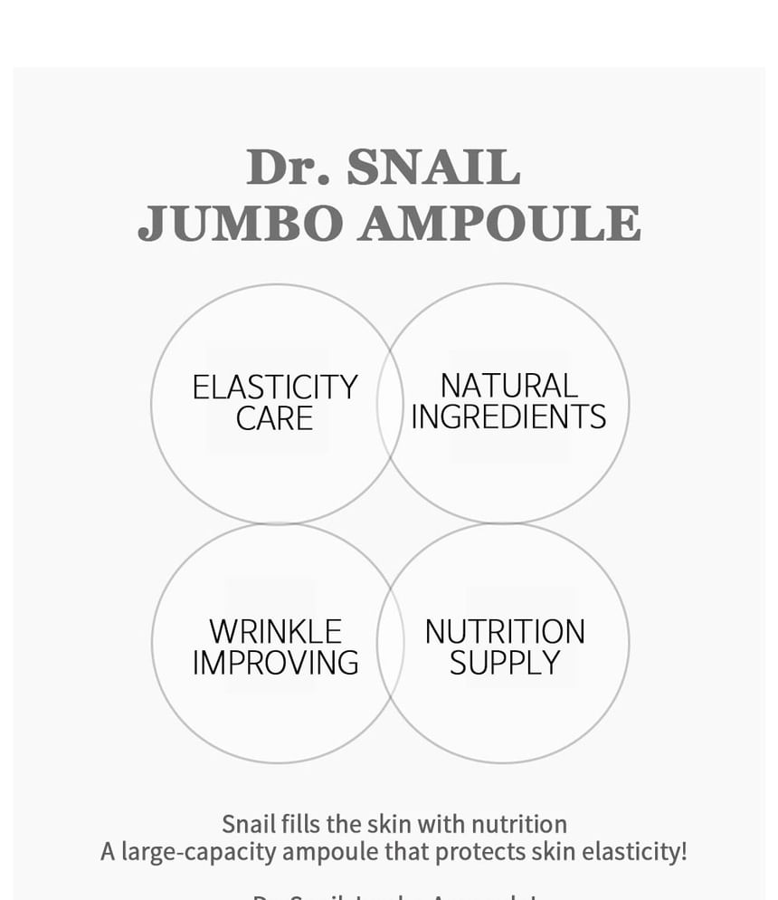 LEBELAGE - Dr. Snail Jumbo Ampoule, 250ml, 337 g, 8809445611565