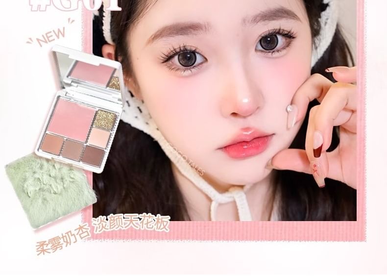GOGO TALES - Soft Mist Blusher Eyeshadow Palette - G01, #G01 - 14g, 80 g, 6976447660838