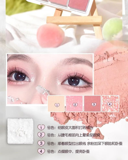 GOGO TALES - Soft Mist Blusher Eyeshadow Palette - G02, #G02 - 14g, 116 g, 6976447660845