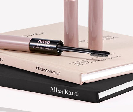 NOVO - Voluminous Double Head Mascara, Black Tea - 6.5g, 30 g, 6944787760716