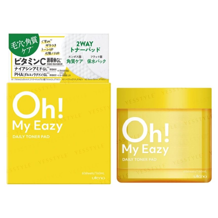 Utena - Oh! My Eazy Daily Toner Pad, 60 pcs, 220 g, 4901234388116