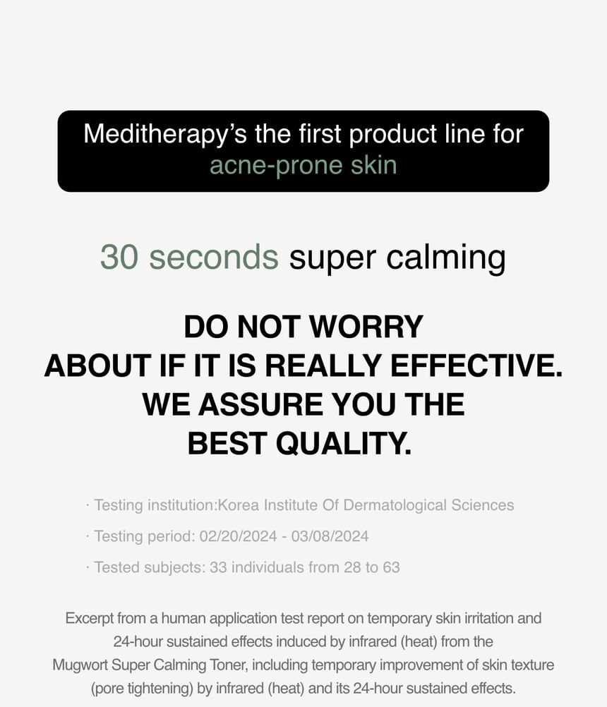 Meditherapy - Mugwort Super Calming Toner, 250ml, 320 g, 8809606774030