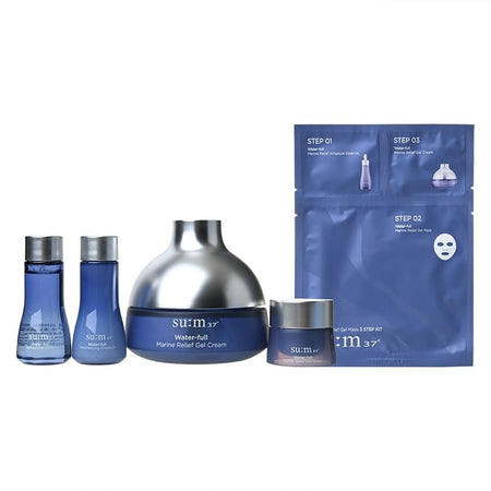 su:m37 - Water-Full Marine Relief Gel Cream Jumbo Special Set, 9 pcs, 1228 g, 8809949491953