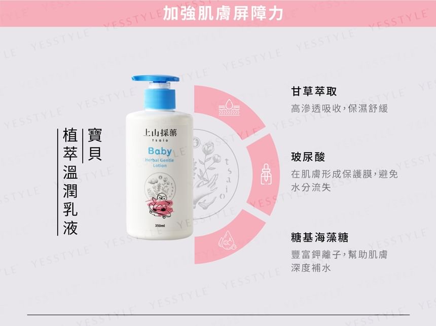 SOFNON - Tsaio Baby Herbal Gentle Lotion, 350ml, 420 g, 4712815155184