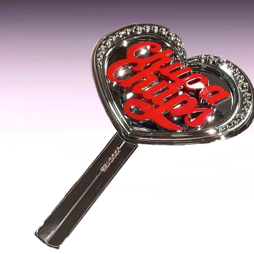 JOOCYEE - Special Edition Handheld Heart Mirror, #Chupa Chups Heart Mirror, 176 g, 6974146263541