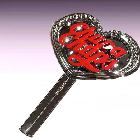 JOOCYEE - Special Edition Handheld Heart Mirror, #Chupa Chups Heart Mirror, 176 g, 6974146263541