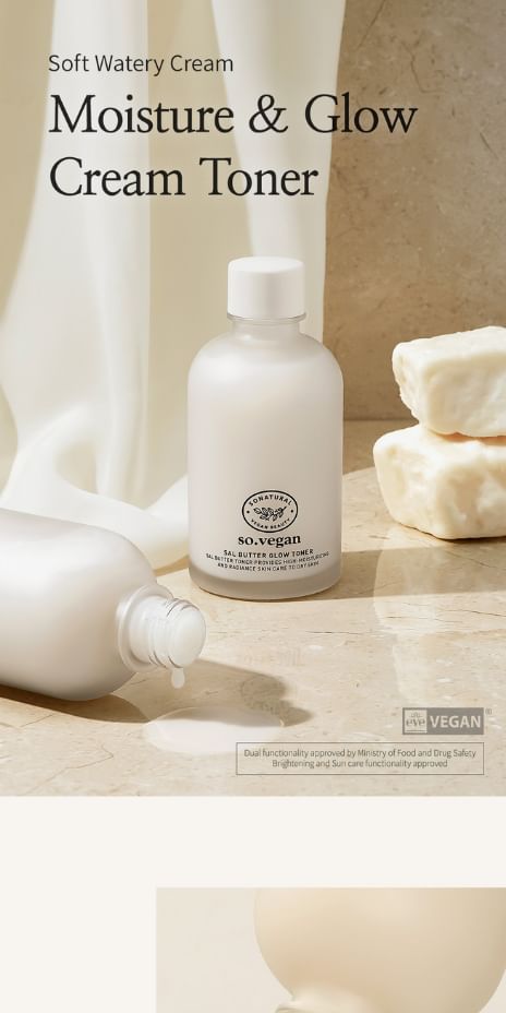 so natural - So Vegan Sal Butter Glow Toner, 150ml, 380 g, 8809263878638