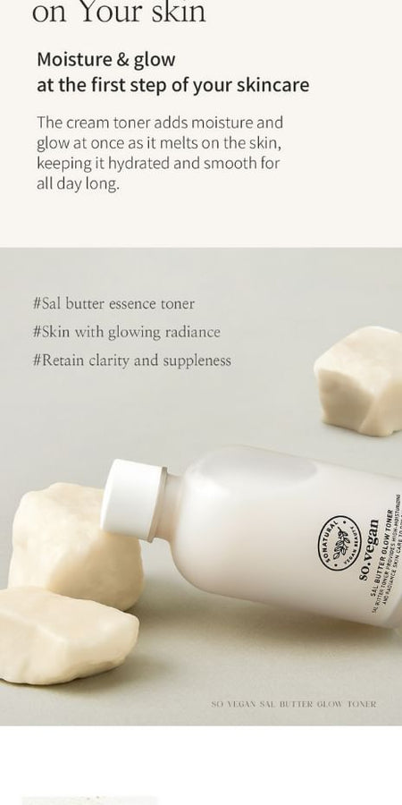 so natural - So Vegan Sal Butter Glow Toner, 150ml, 380 g, 8809263878638