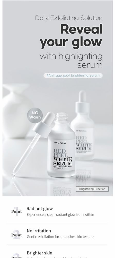 so natural - Red Peel White Serum Mini, 11ml, 50 g, 8809263878799