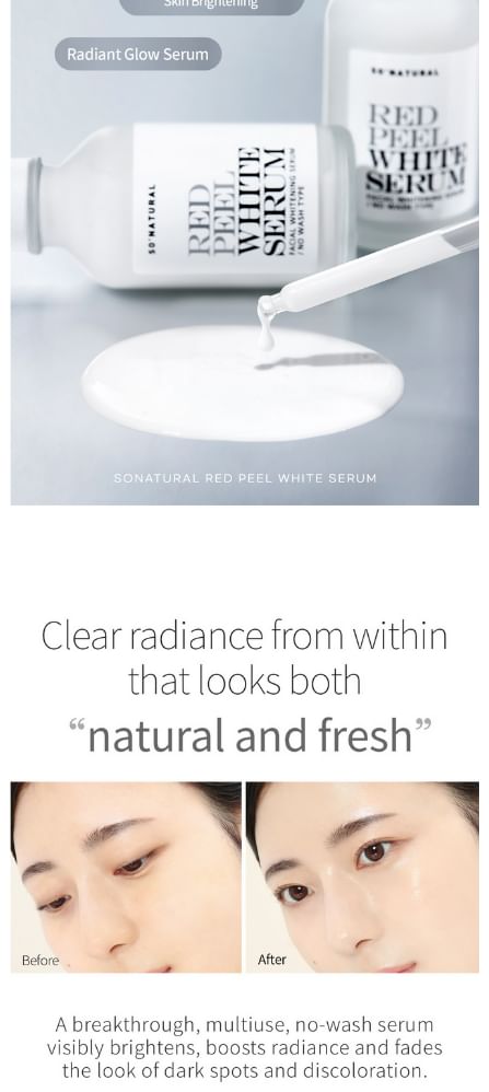 so natural - Red Peel White Serum, 35ml, 114 g, 8809263878522