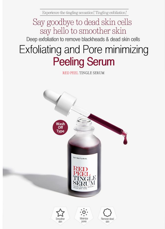 so natural - Red Peel Tingle Serum Mini, 11ml, 50 g, 8809263878508