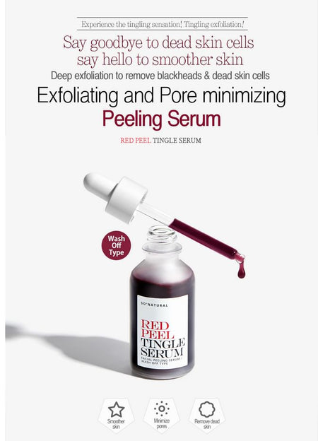 so natural - Red Peel Tingle Serum Mini, 11ml, 50 g, 8809263878508