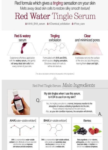 so natural - Red Peel Tingle Serum Mini, 11ml, 50 g, 8809263878508