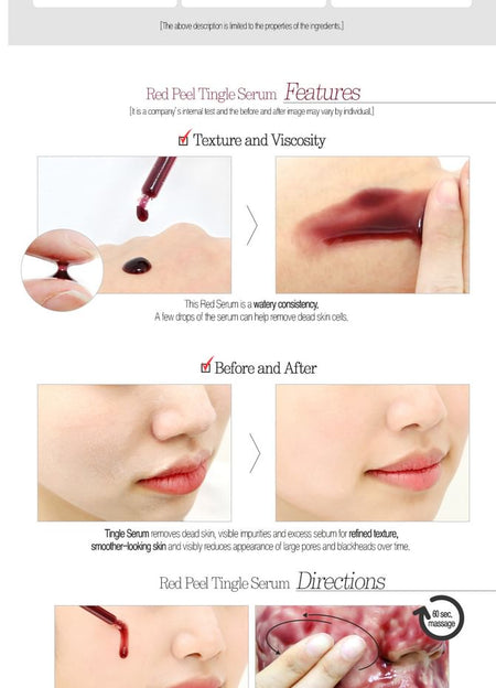so natural - Red Peel Tingle Serum Mini, 11ml, 50 g, 8809263878508