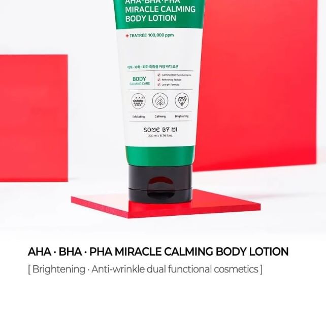 SOME BY MI - AHA, BHA, PHA Miracle Calming Body Lotion, 2024 Version - 200ml, 256 g, 8809647392019
