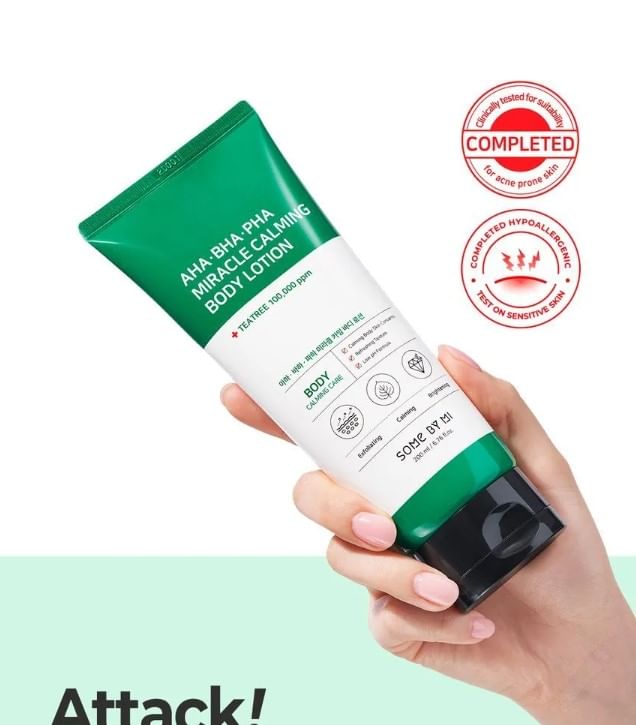 SOME BY MI - AHA, BHA, PHA Miracle Calming Body Lotion, 2024 Version - 200ml, 256 g, 8809647392019