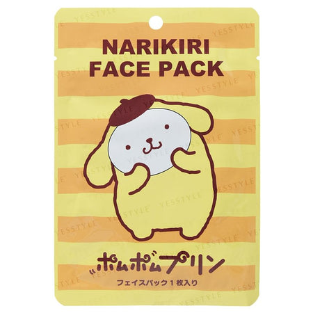 ASUNAROSYA - Sanrio Pompompurin Narikiri Face Pack, 1 pc, 28 g, 4991567273241