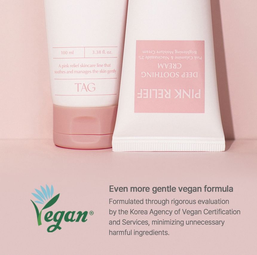 too cool for school - Pink Relief Deep Soothing Cream, 100ml, 134 g, 8809815643783