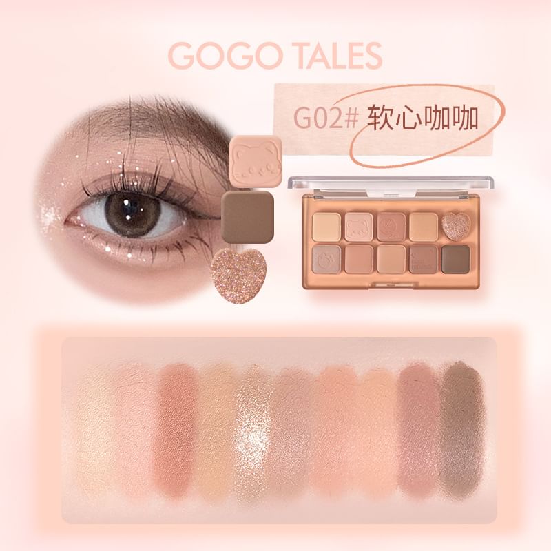 GOGO TALES - Sweet Misty Eyeshadow Palette - 02, #G02 - 12g, 100 g, 6955416236816