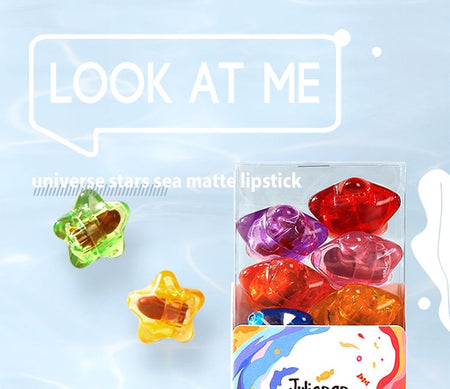 JULIA POP - Wishing Candy Stars 9 Colours Mini Matte Lipstick Set, 9pcs x 1g, 55 g, 6951286442470