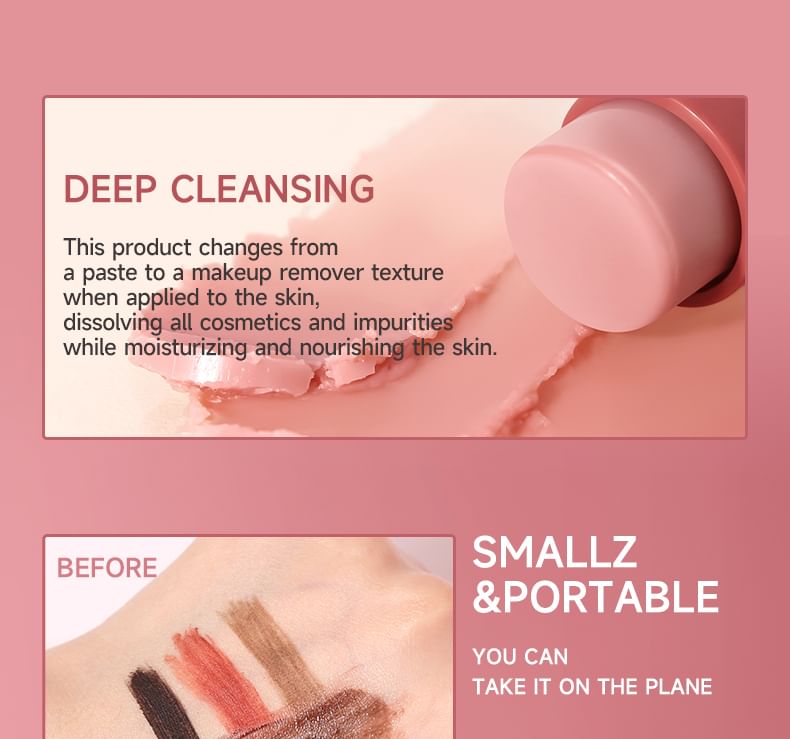 JULIA POP - Makeup Deep Clean Stick, 1pc - 7g, 40 g, 6951286442876