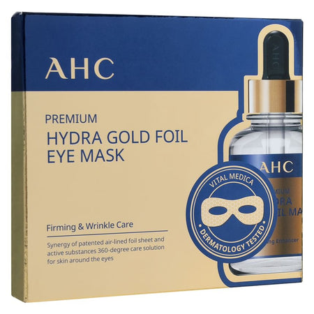 A.H.C - Premium Hydra Gold Foil Eye Mask Set, 7ml x 5 sheets, 97 g, 8809611686786