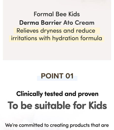 Formal Bee - Kids Derma Barrier Ato Cream + Stick Balm Special Set, 3 pcs, 432 g, 8809670682590