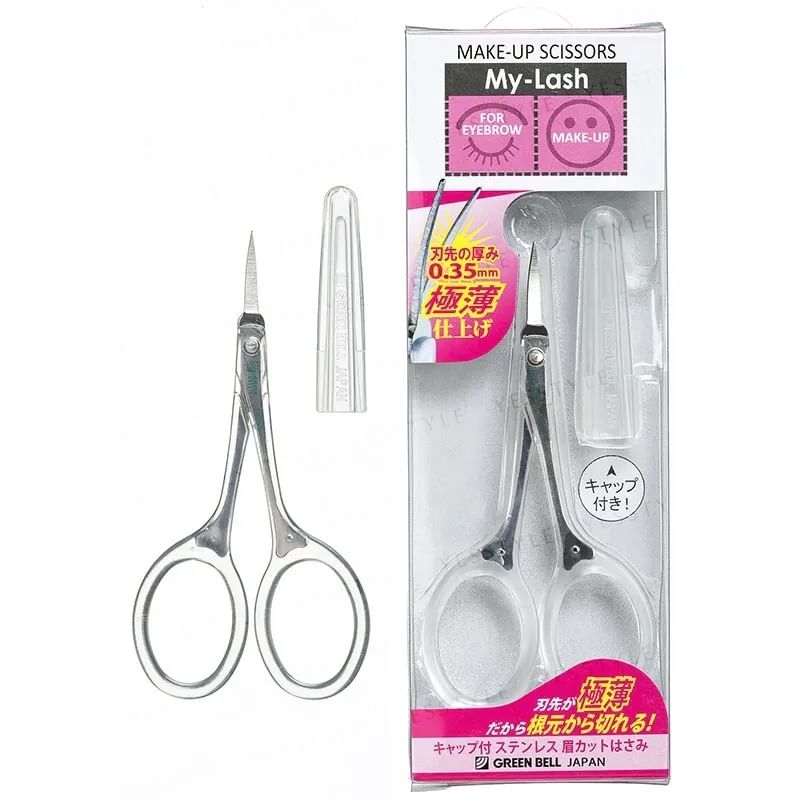 Green Bell - My-Lash Make-Up Scissors Curved Blade Design, 1 pc, 40 g, 4972525513302