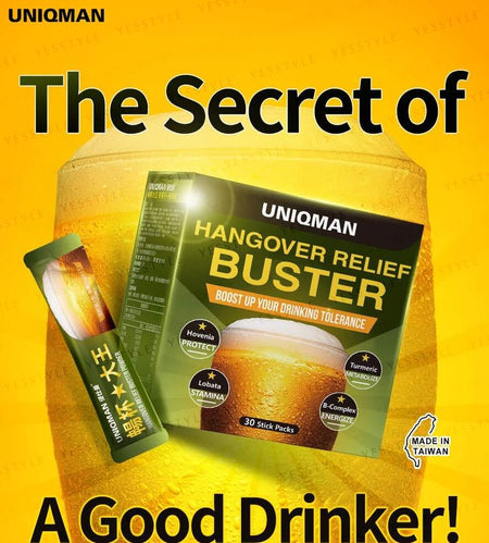 BHK’s - Uniqman Hangover Relief Buster Powder, 3g x 30 packs, 200 g, 4713051527766