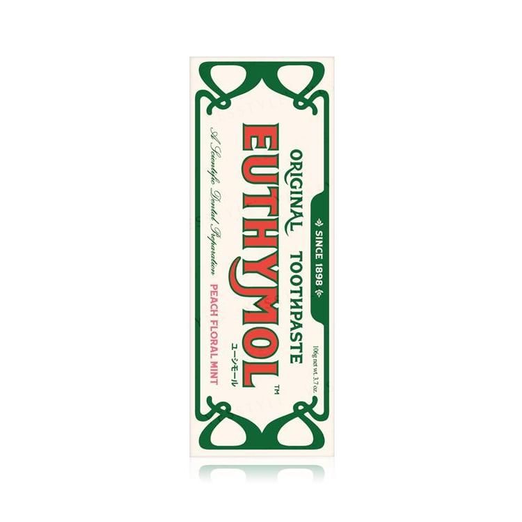 Ginza Stefany Tokyo - EUTHYMOL Original Toothpaste Peach Floral Mint, 106g, 127 g, 4571537797573