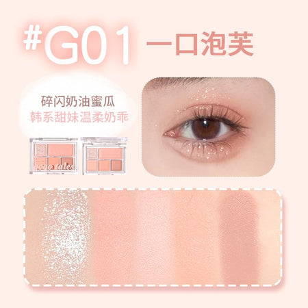 GOGO TALES - 5 Color Eyeshadow - G01, #G01 - 10g, 69 g, 6955416236885
