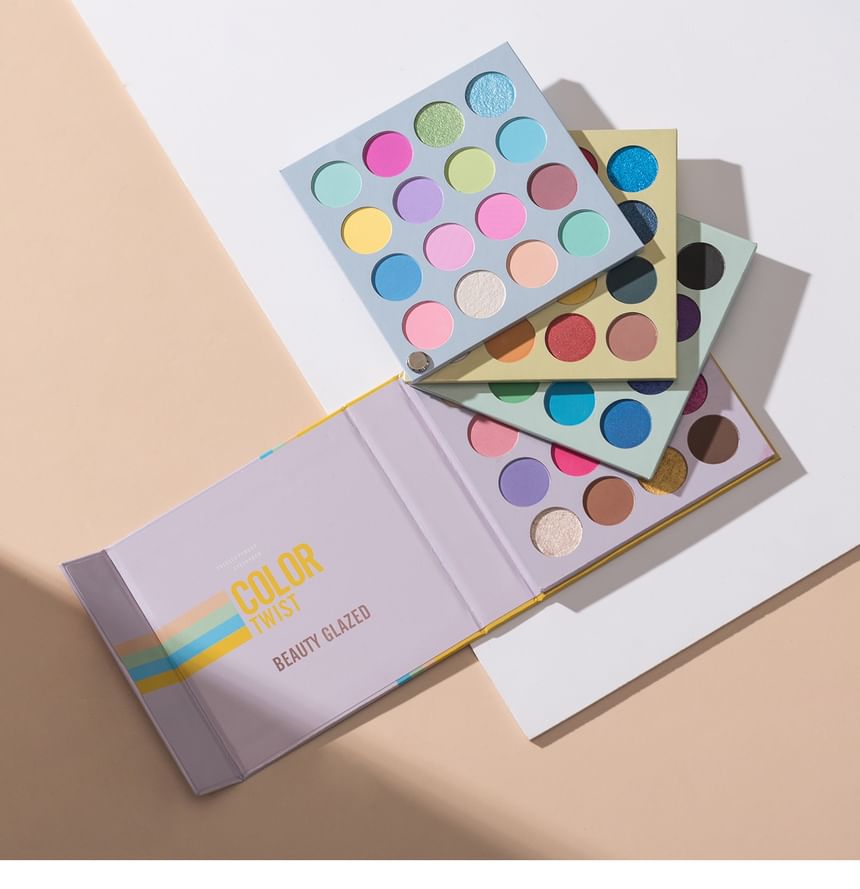 BEAUTY GLAZED - 64 Colour Twist Eyeshadow Palette, 64 Colours Palette - 76.8g, 219 g, 6970201940785