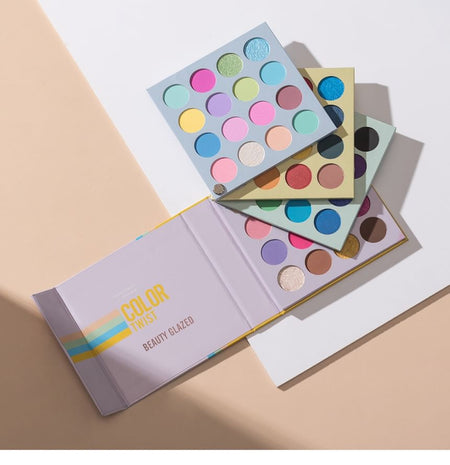 BEAUTY GLAZED - 64 Colour Twist Eyeshadow Palette, 64 Colours Palette - 76.8g, 219 g, 6970201940785