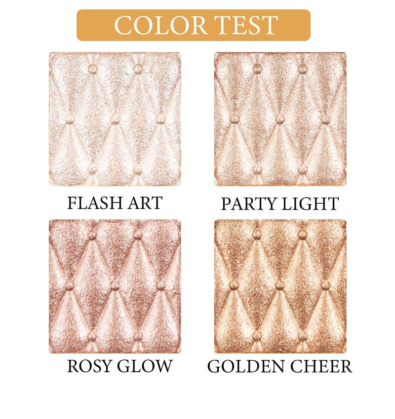 BEAUTY GLAZED - 4 Colours Pearl Highlighter Palette, 4 Colours Palette (4 x 4.5g), 80 g, 6970201940792