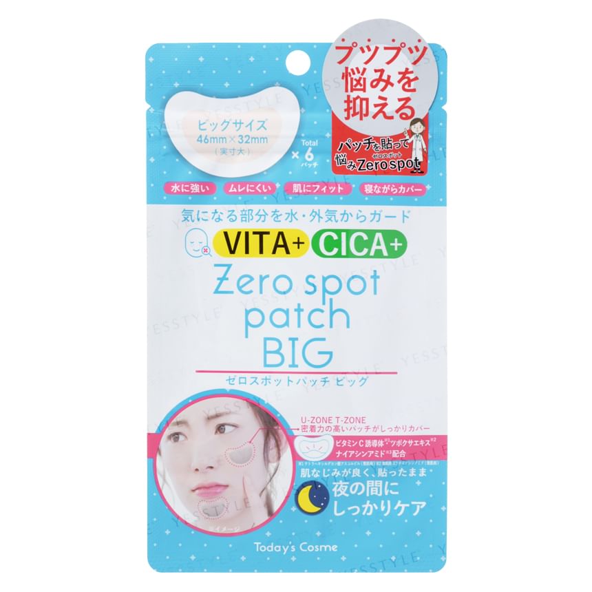 Today’s Cosme - Zero Spot Vita Cica Patch Big, 6 pcs, 14 g, 4560461865847