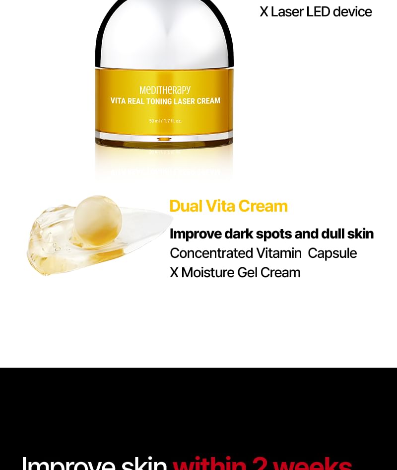 Meditherapy - Vita Real Toning Laser Cream, 50ml, 274 g, 8809606772869