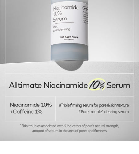 THE FACE SHOP - Alltimate Niacinamaide 10% Serum, 30ml, 80 g, 8809949488724