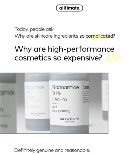 THE FACE SHOP - Alltimate Niacinamaide 10% Serum, 30ml, 80 g, 8809949488724