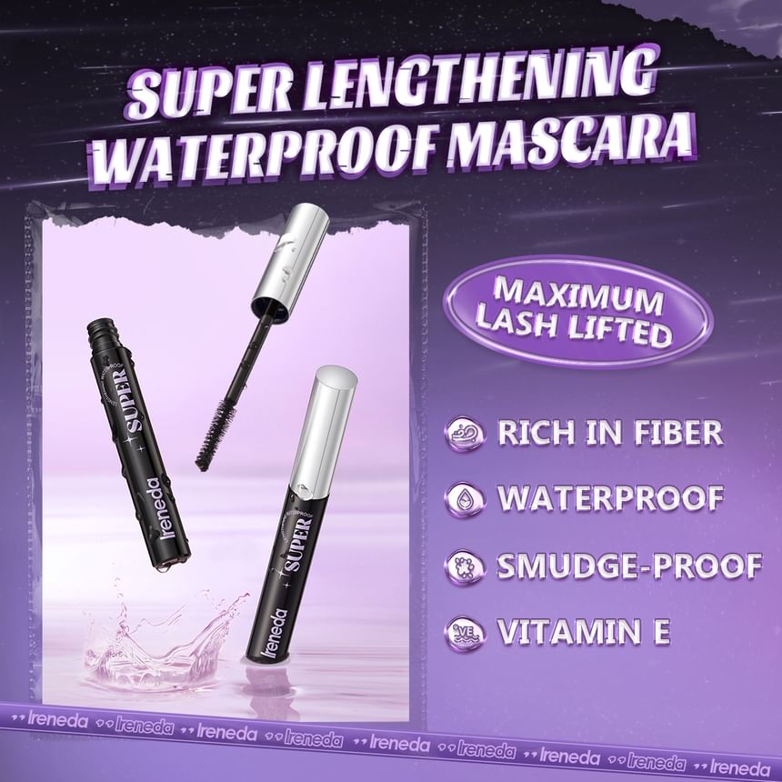 IRENEDA - Super Lengthening Waterproof Mascara, Black - 4g, 20 g, 6941845811854
