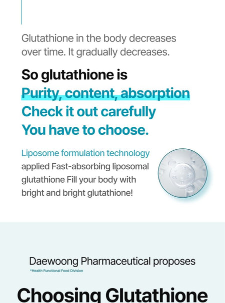 DAEWOONG - Dr. Bear+ RX Liposome Glutathione MAX, 375.5mg x 30 films, 51 g, 8806000000550
