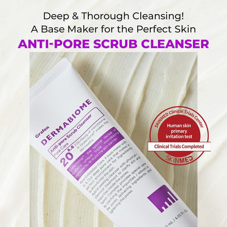 GRAFEN - Dermabiome Anti-pore Scrub Cleanser, 120ml, 300 g, 8809642617872