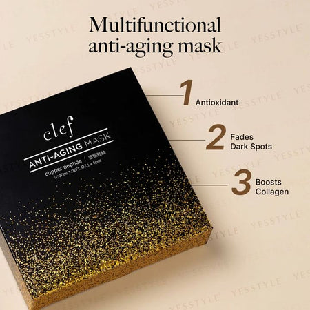 clef - Anti-Aging Copper Peptide Mask, 5 pcs, 180 g, 9556839301999
