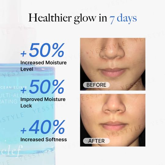 clef - Ocean Elixir Multi-Algae Hydrating Serum, 50ml, 180 g, 9556839900055