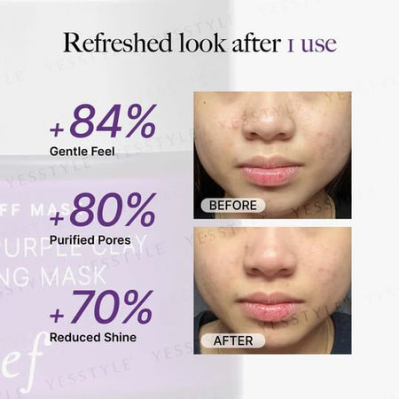 clef - Canadian Purple Clay Purifying Mask, 100g, 240 g, 9556839900260