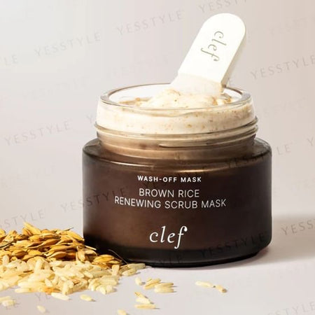 clef - Brown Rice Renewing Scrub Mask, 100g, 240 g, 9556839900253