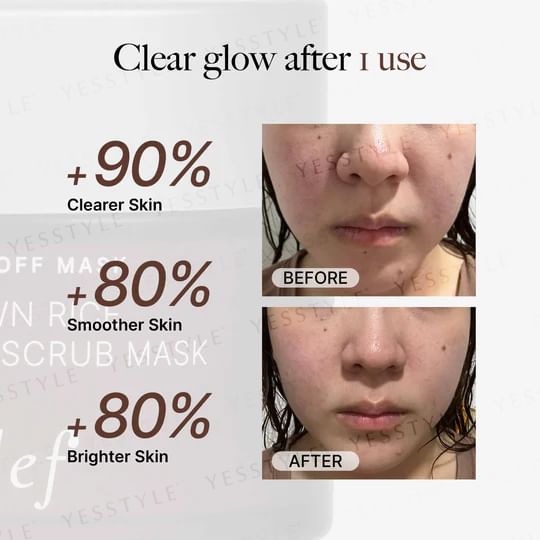 clef - Brown Rice Renewing Scrub Mask, 100g, 240 g, 9556839900253