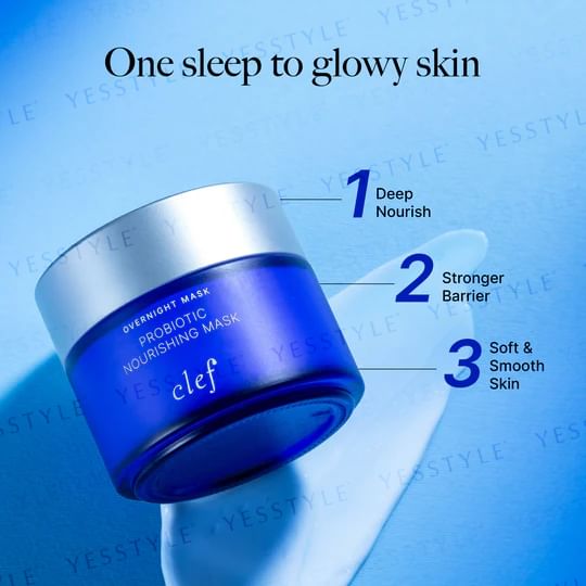 clef - Probiotic Nourishing Overnight Mask, 100g, 240 g, 9556839900277
