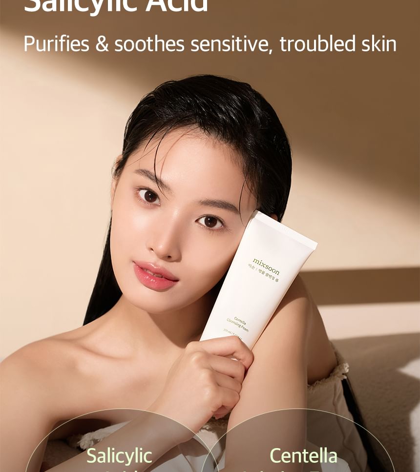 mixsoon - Centella Cleansing Foam, 2024 Version - 150ml, 203 g, 8809732912214