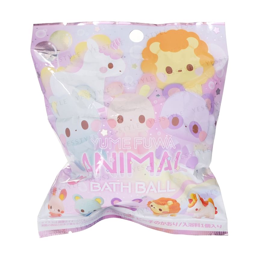 SK Japan - Yumefuwa Animal Bath Ball, 1 pc - Random Style, 91 g, 4544815063394