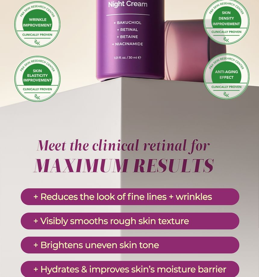 MOTHER MADE - Retinal+Bakuchiol Youth Activating Night Cream, 30ml, 80 g, 8809380062019